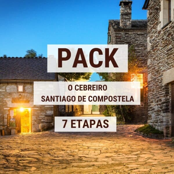 Transport av ryggsäckar från O Cebreiro till Santiago av Compostela