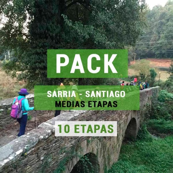 Yarım aşama paketi "Sarria - Santiago Compostela'nın "
