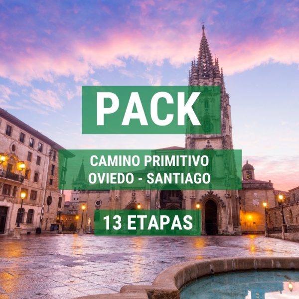 Primitive Way Oviedo Pack - Santiago Compostelakoa