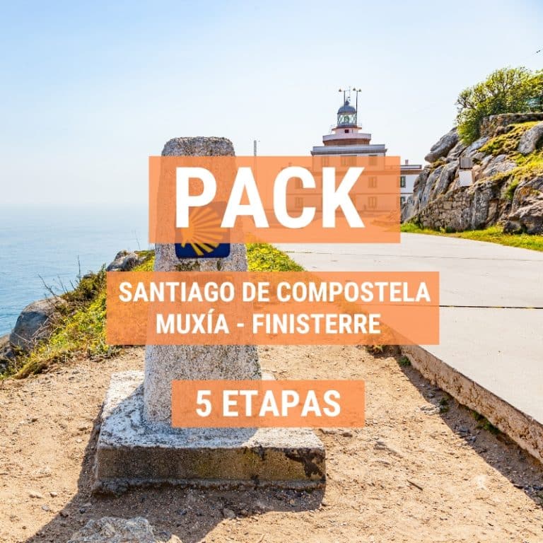 Pack Santiago - Muxía - Finisterre in 5 stages