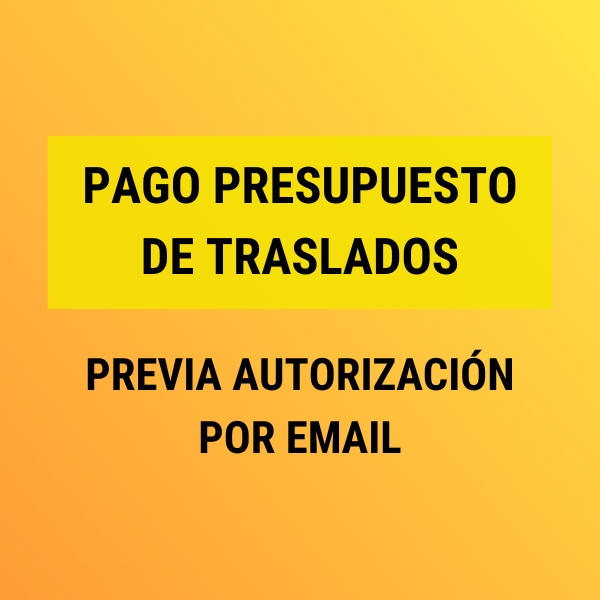 Pago Presupuesto Traslados