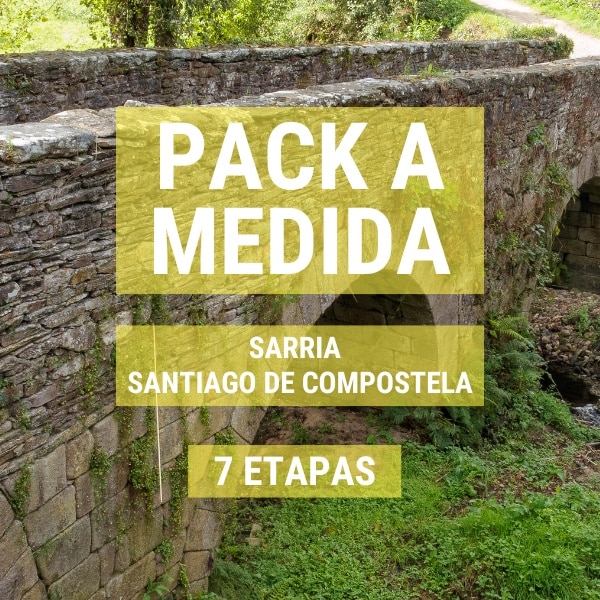 Pack personalizado “Sarria – Santiago de Compostela” en 7 etapas