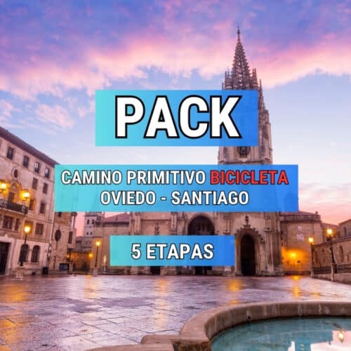 Pack "Camino Primitivo: Oviedo - Santiago" en BICICLETA 5 etapas