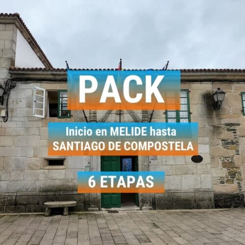 Pack personalizado Melide - Santiago de Compostela en 6 etapas