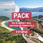 Pack “Camino ría de Muros y Noia hasta Santiago” en 4 etapas