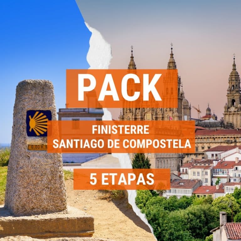 Transporte de mochilas de Finisterre a Santiago en 5 etapas