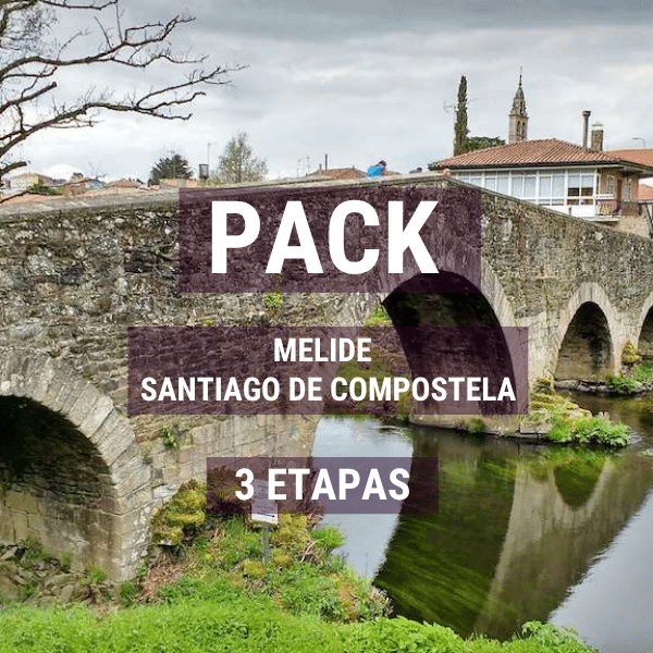 transporte de mochilas en 3 etapas Melide - Santiago de Compostela